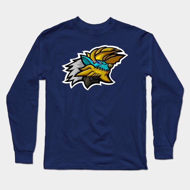 Zinogre Mascot Logo v.1 Long Sleeve T-Shirt by Zebnoiser